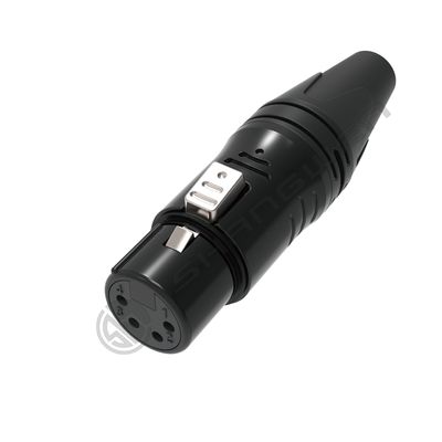Indoor Audio 4-Pin XLR Mount Connector IP40 Protection Class 4-Pole Plug for Wireless Bodypack Headphone Microphone