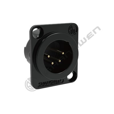 Indoor Audio 4-Pin XLR Mount Connector IP40 Protection Class 4-Pole Plug for Wireless Bodypack Headphone Microphone