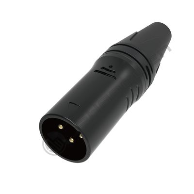 Custom Logo 3 Pin XLR Male Connector Waterproof DMX Thread Coupling Audio Video Connector Female Socket for Outdoor