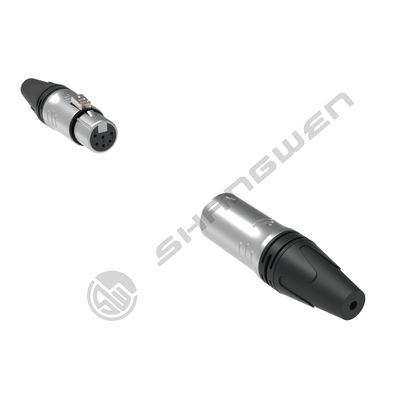 Indoor IP40 Protection 6-Pole XLR Audio Video Connectors for Professional Audio and Video