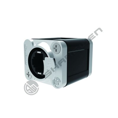 Indoor Panel Mount Hole Rj45 Plug Adapter Female Signal Connector Cable CAT5E PoE++ Linking Cables AutoMDIX Power Connectors