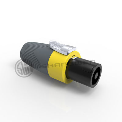 Professional Speaker Powercon Wire Connectors 40a Panel Audio Signal Female Plug 4 Pin 4Pins Loudspeakers Plastic Connector