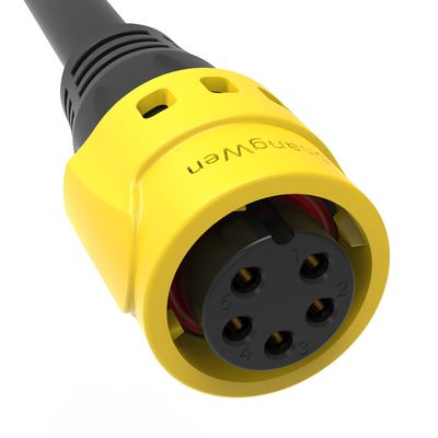 M19 Series Push-pull Self-locking Connection Industrial 5 Pin Female Male Plug Power  Connector