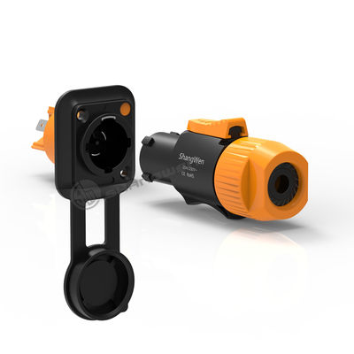 Industrial Pria Dan Wanita Power Connector Waterproof IP65 Luar Ruang