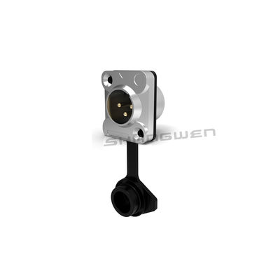 XLR Audio Power Waterproof Socket Connector 3 Pin Mikrofon IP65