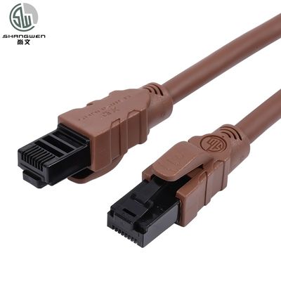 Fleksibel Soft Cat6a Cat6 Ethernet Patch Kabel 24awg Kabel UTP Tingkat Teknik Antifreeze