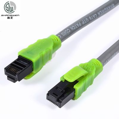 Kabel patch Ethernet bercahaya 4P PVC LSZH Jacket Kabel Tembaga Kecepatan Tinggi
