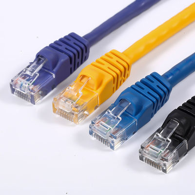 Cat5E Cat 6 Cat6a UTP Ethernet Patch Cable Round Untuk Komunikasi