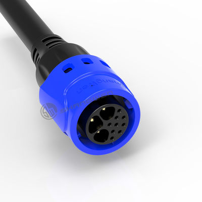 M19 Waterproof Connector Self Locking Industrial Female Connector 3+9 PinSignal power terintegrasi