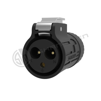 Black 3 Pin IP67 Power Connector 3 Inti Konektor Audio Video