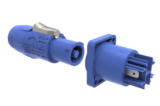 IP44 Indoor Circular Power Connector Male Plug Powercon Listrik