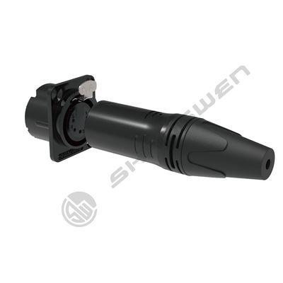 Female Mini 5-Pin XLR Audio Connector Indoor IP40 Shell for Microphone Audio Cable