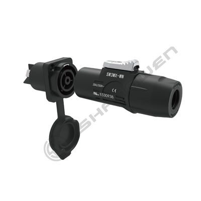 Industrial Pria Dan Wanita Power Connector Waterproof IP65 Luar Ruang