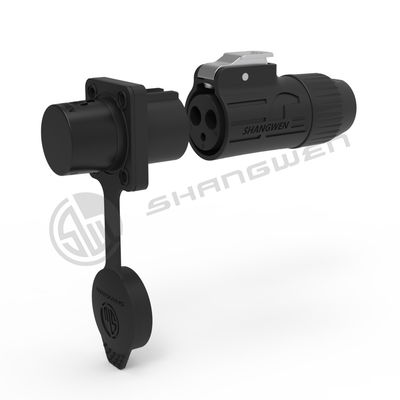 16A Male Female Plug Connector Quick Connect Cable Lockable Triple Core Waterproof IP65 Panel Socket Kit for LED Display