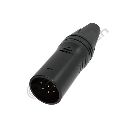 Konektor Audio Video XLR 6-Pin Konektor XLR Dalam Ruangan Tahan Lama dengan Kelas Perlindungan IP40