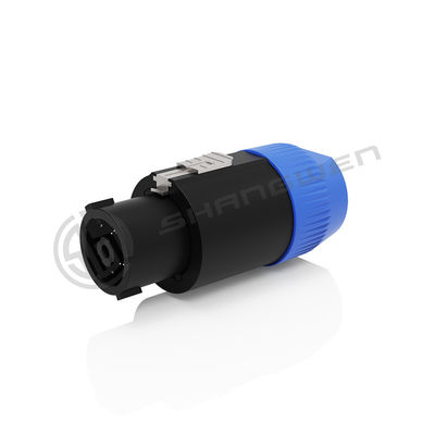 Terminal jenis sekrup khusus Kabel Kunci Kunci Bulat Plug Wanita 30A 8 Pin Speaker Connector