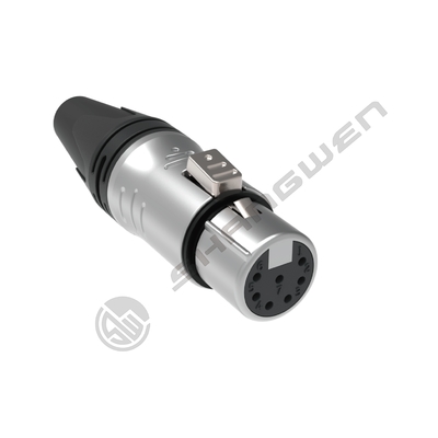 Konektor Audio Video XLR 7-Pin Soket Colokan Jantan Betina Perlindungan Dalam Ruangan 7-Kutub Aksesori Elektronik Industri