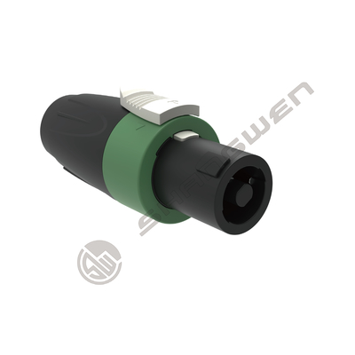 Konektor Kabel Speakon Betina ke Jantan 4-Pin D-Shape 4 Kutub untuk Koneksi Loudspeaker