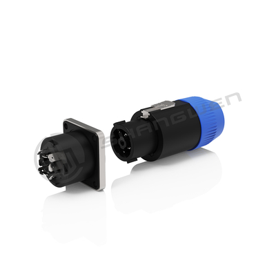 Aksesoris Elektronik Industri Perak Plastik 8 Pin Konektor untuk Audio Video Elektronik Paduan Kuningan Plug Wanita 30A