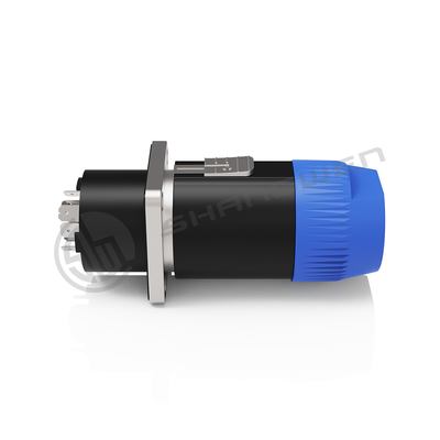 IP40 Metal Custom Screw-type Terminals Lock Lock Cable Round Female Plug 40A 50A 8 Pin Speaker Connector OEM ODM