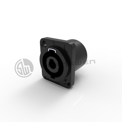 Konektor Loudspeaker Chassis Pria 4-Pin yang Disesuaikan dengan Arus Terukur 30A dan Bentuk Persegi Panjang