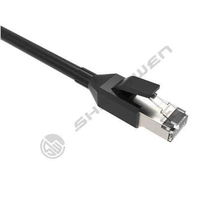 Kabel Patch Jaringan RJ45 Cat7 Shielded 10Gbps Kabel Patch RJ45 Cat7 Kustom 4 pasang CE UL 100% Tembaga Bebas Oksigen Cat7 26AWG SFTP