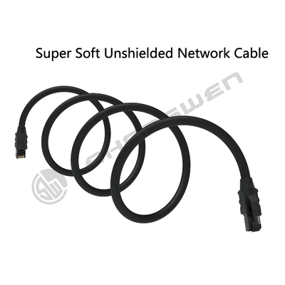 Cat6a Cable Network UTP Cat6 Cat6a Cable and Connectors CAT6A Flat Patch Cord UTP 4 Pairs 30AWG Stranded Copper Cable