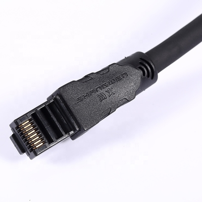 Cat6a 24awg UTP Kabel PVC Jaket 4 pasang CE UL MultipleTwist 100% Oxygen-free Pure Copper Indoor Blue Black Ethernet Network