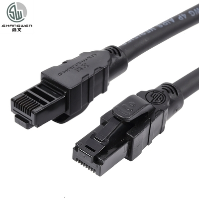 Kabel jaringan CAT6 terlindung UTP dengan konektor RJ45 dan 100% tembaga bebas oksigen