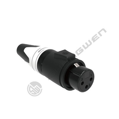 Outdoor Waterproof 3 Pin XLR Plug Female  Alloy Material DMX Type Coupling for Audio Video Power Connector  3 Pin XLR