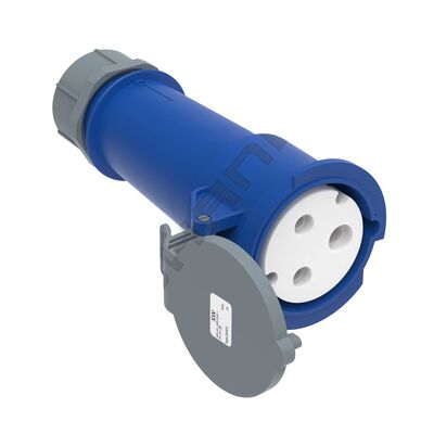 Konektor 3 Pin Industri 32A 220V-250V 50/60Hz 3P 6h 2P+E IP44 CEE/IEC IP44 Konektor Industri Wanita Penerbangan Tahan Air